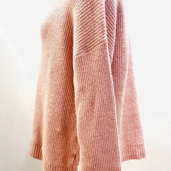 CHELSEA 28 Women Long Sleeve Pull-Over Turtle Neck Pink Sweater Size Medium - Picture 9 of 13